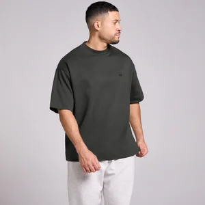 T-shirt coton oversize MP homme - Noir délavé - Size M