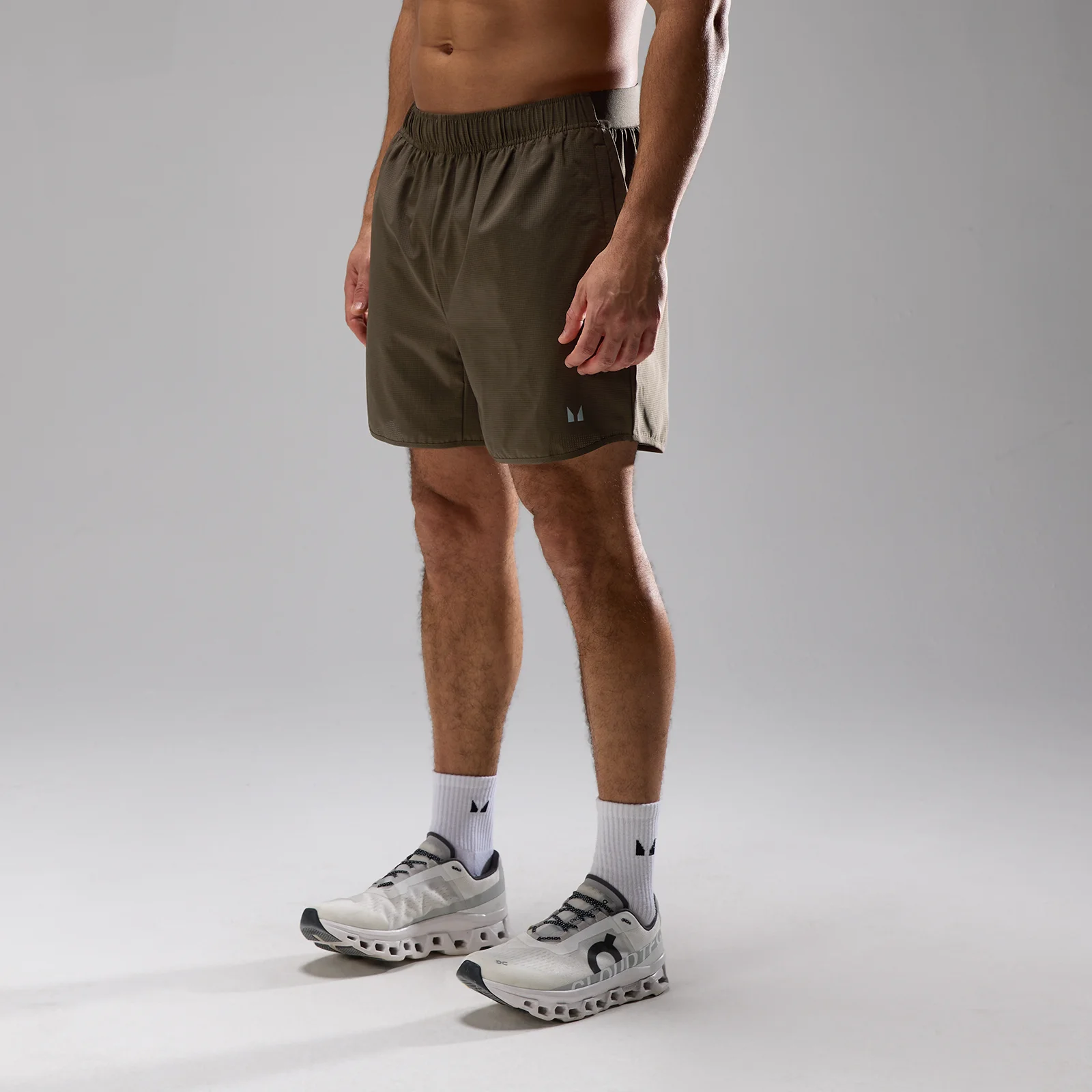 Short mesh ultra 2-en-1 Velocity MP 12,5 cm homme - Terre - XSImage1
