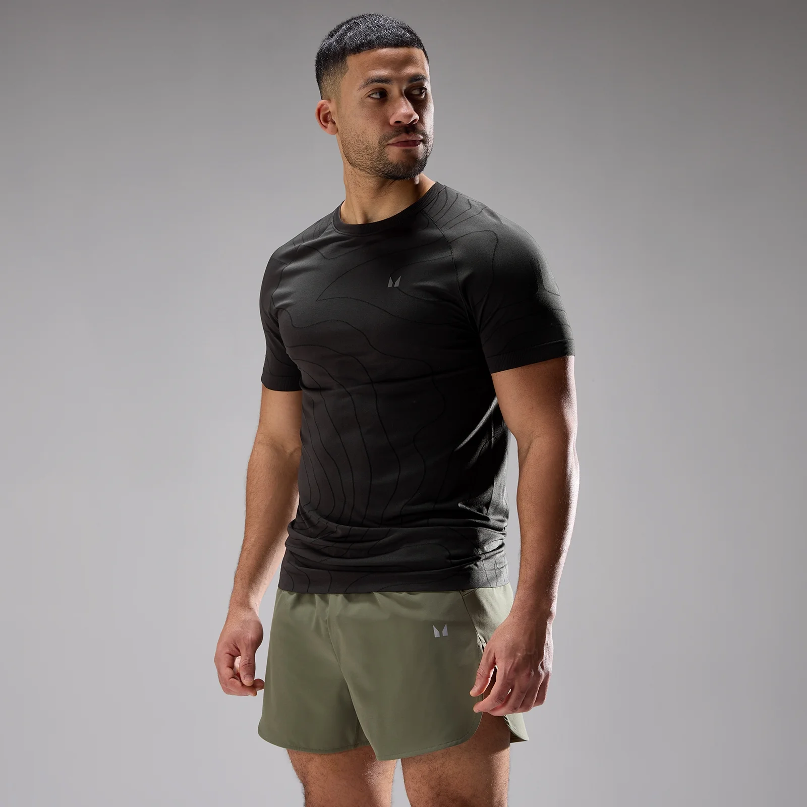 T-shirt MP Velocity Ultra Seamless homme - Noir délavé - XXLImage1