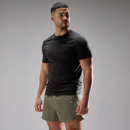 T-shirt MP Velocity Ultra Seamless homme - Noir délavé