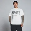 T-shirt graphique MP Lift en coton burnout homme - Blanc rétro