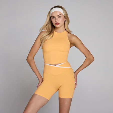 Débardeur MP Tempo col montant femme - Pêche