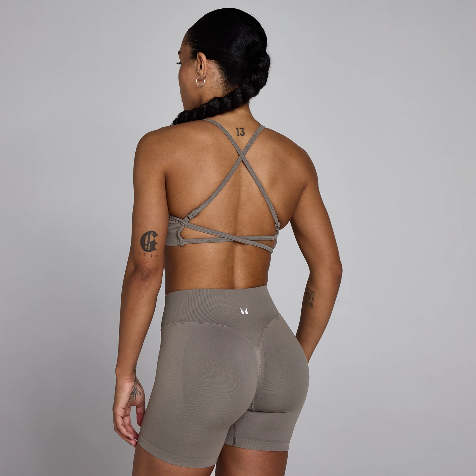MP Women's Lift Seamless Strappy Bra - Dark Truffle - LImage1