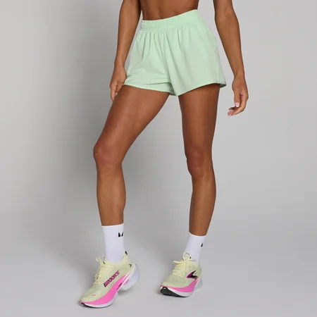 Short de running Tempo MP femme 7,5 cm - Citron vert clair