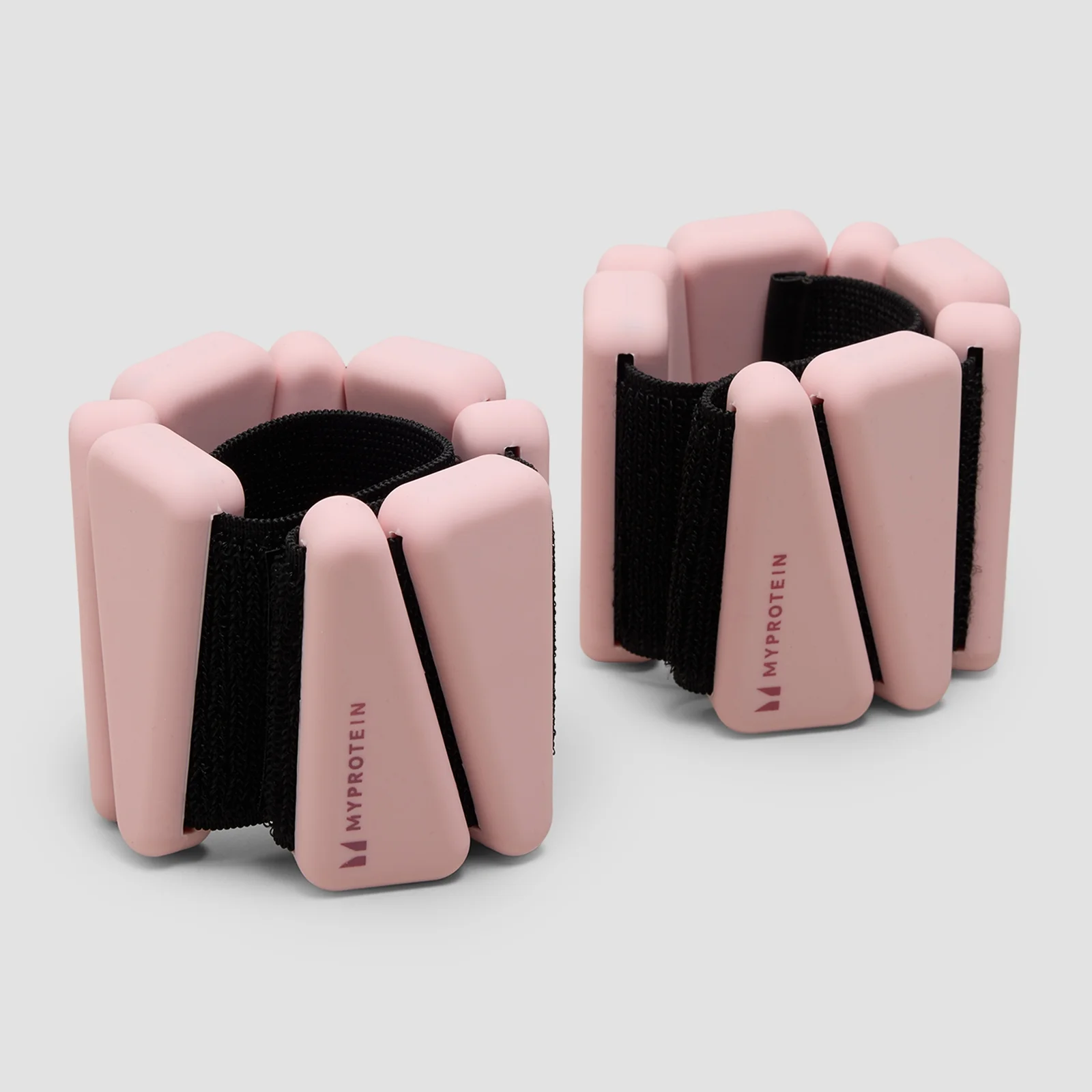 Poids lestés chevilles/poignets en silicone Myprotein avec sac (1 kg) - Rose pâleImage1