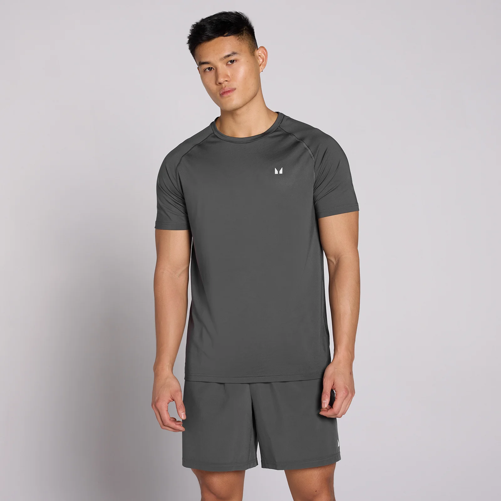MP Men's Training Short Sleeve T-Shirt - Dark Grey - MImage1