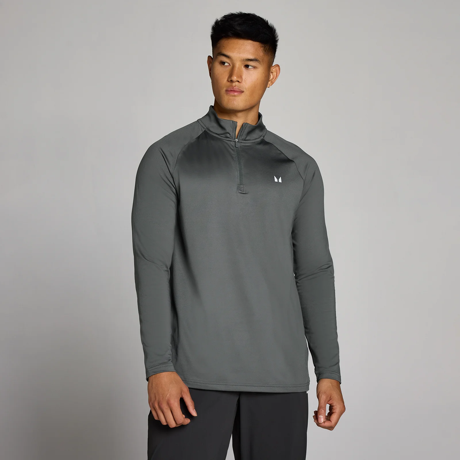 Sweat MP Training 1/4 zip homme - Gris foncé - MImage1