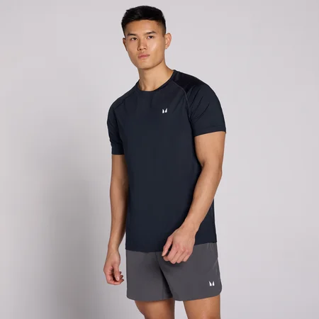 T-shirt Training MP manches courtes homme - Bleu marine foncé
