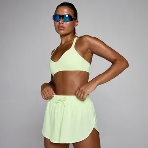 Brassière de sport dos torsadé Tempo MP femme - Citron vert délavé - Size XL