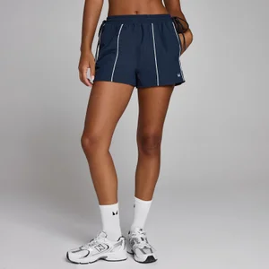 Short tissé contrasté à cordon Tempo MP femme - Bleu nuit - Size M
