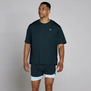 T-shirt mesh oversize Hybrid MP homme - Bleu délavé - Size XS