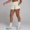 Short tissé contrasté à cordon Tempo MP femme - Poussière du désert
