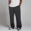 Jogging oversize jambe droite en molleton bouclé MP homme - Noir délavé