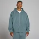 Hoodie oversize à double zip - Bleu futur