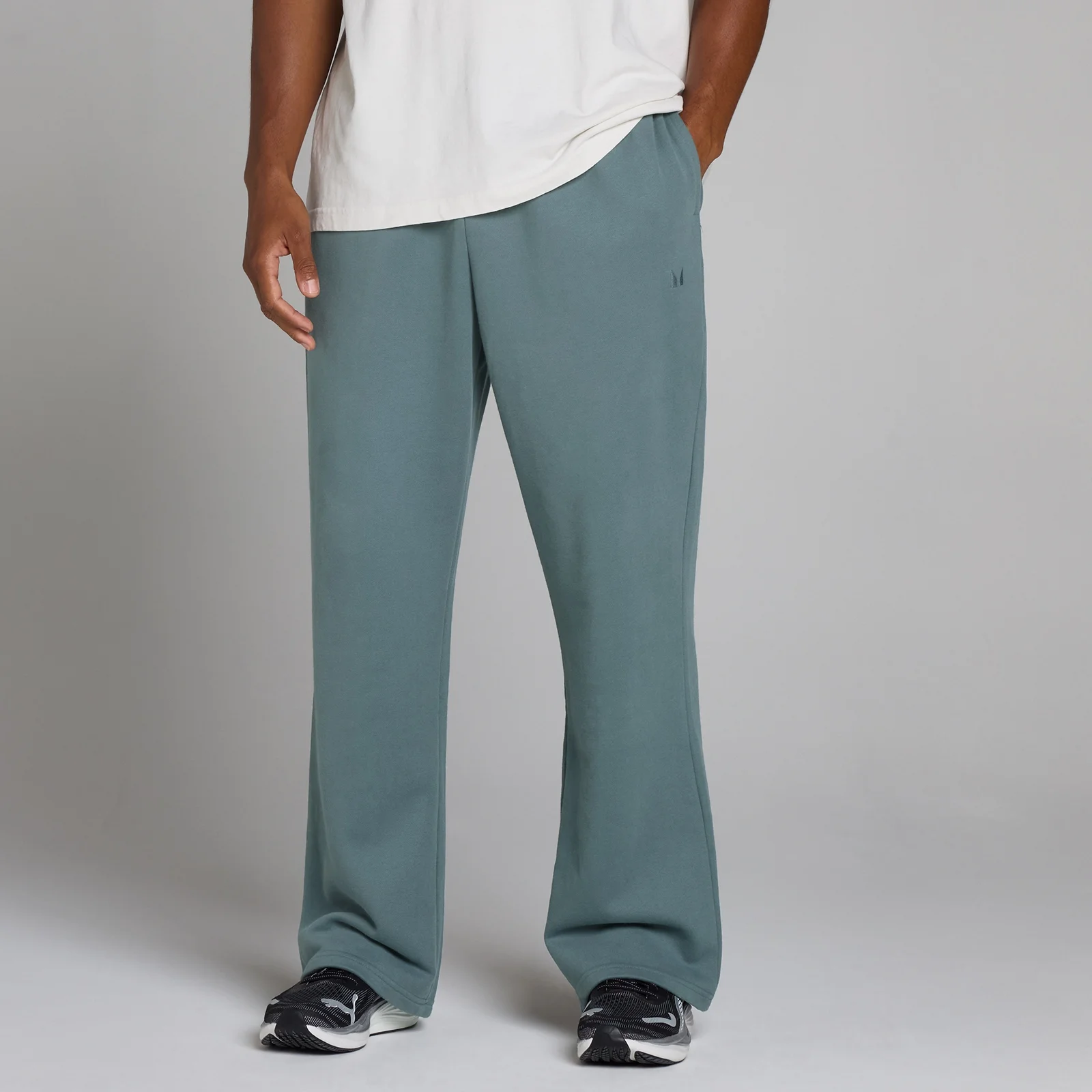 Jogging oversize jambe droite - Bleu futur - XSImage1