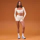 Crop top MP Tempo Ruched femme - Noix de coco