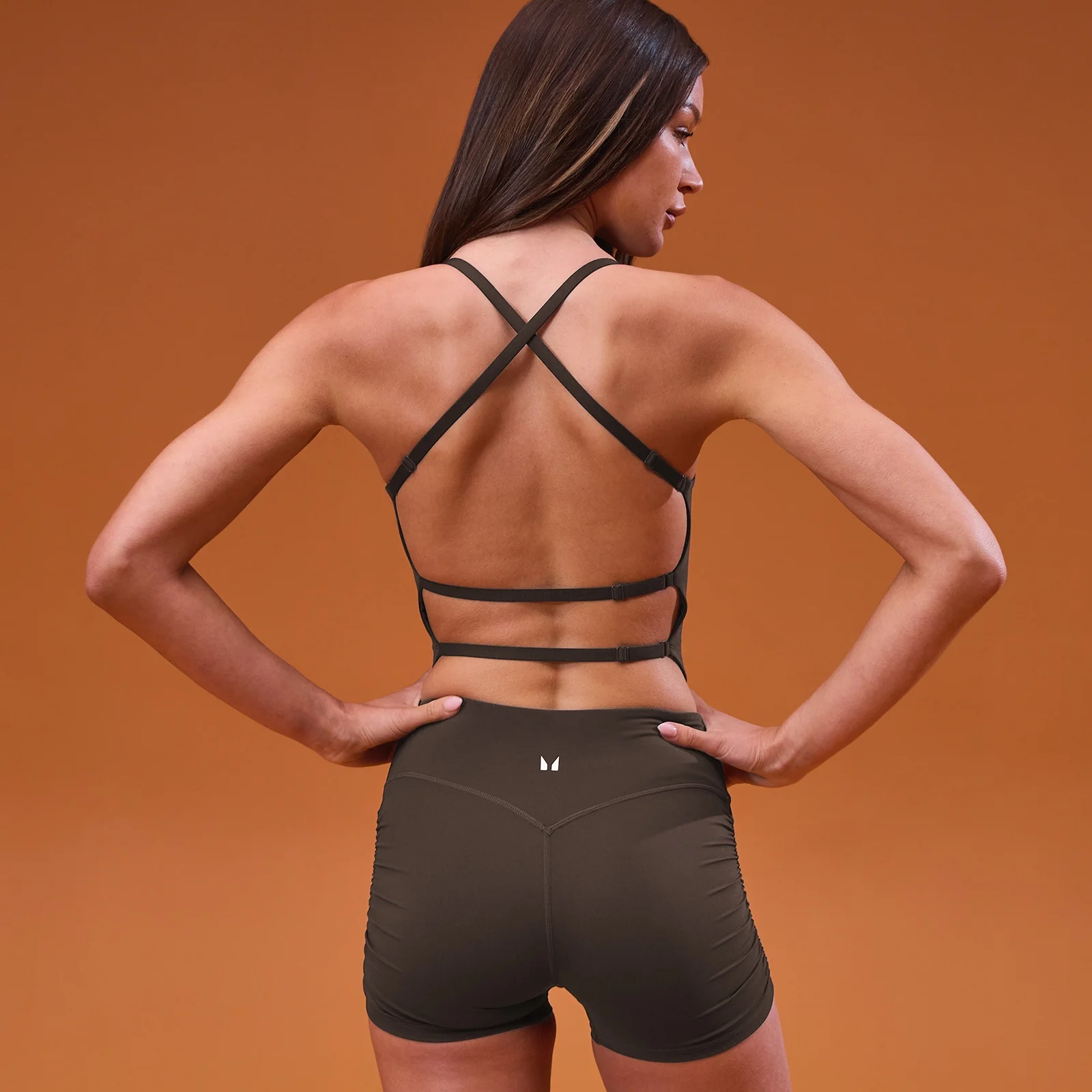 Débardeur dos ouvert Tempo MP femme - Cacao - SImage1