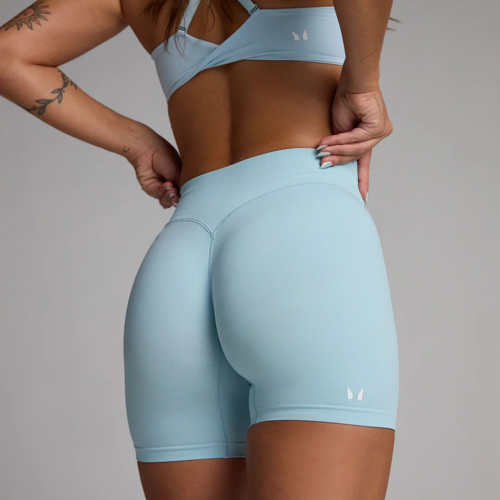 Short sans couture Tempo MP femme - Bleu ciel - XSImage1