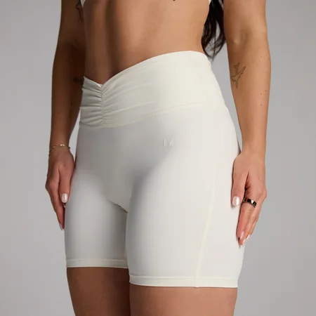 Short froncé devant MP Tempo femme - Noix de coco