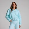 Hoodie zippé Basics MP femme - Bleu ciel