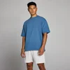 T-shirt oversize en coton délavé MP homme - Bleu piste