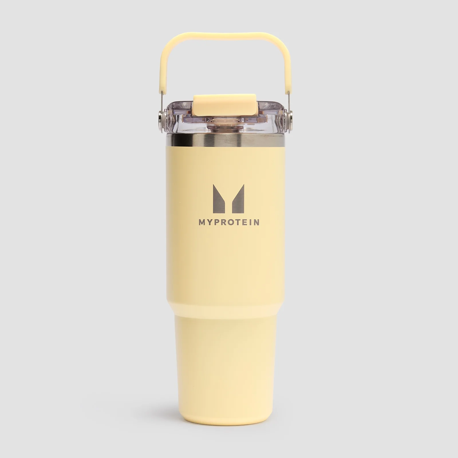 Bouteille en métal recyclé Myprotein avec poignée et paille 900 ml - BeurreImage1
