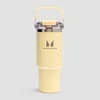 Bouteille en métal recyclé Myprotein avec poignée et paille 900 ml - Beurre