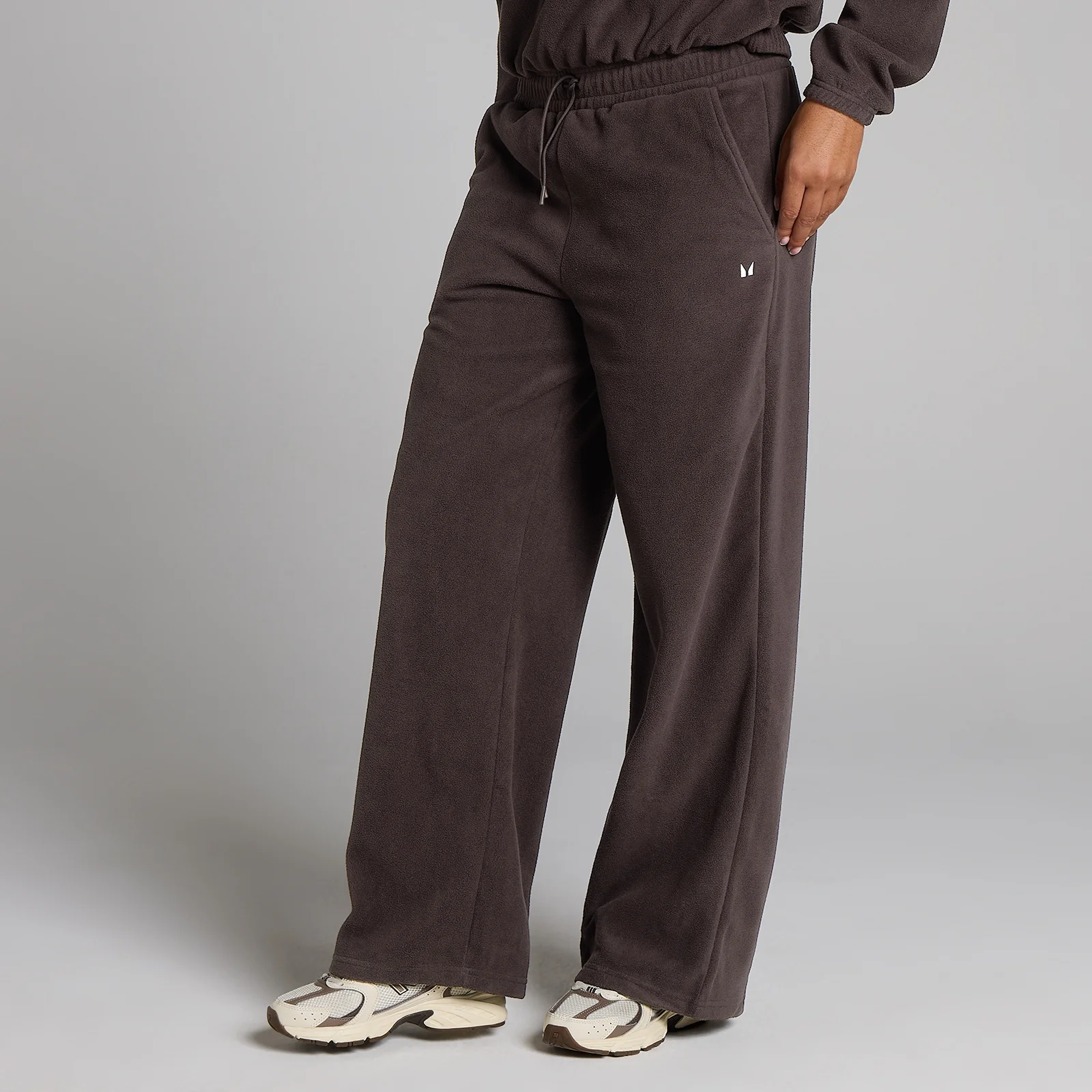 Jogging molleton MP femme jambe droite - Cacao - SImage1