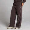 Jogging molleton MP femme jambe droite - Cacao