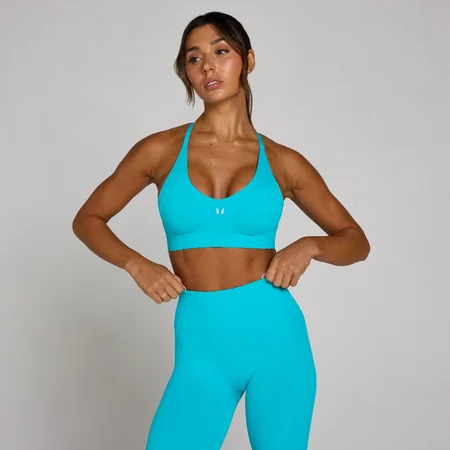 Brassière de sport Ultra Seamless Tempo MP femme - Bleu électrique