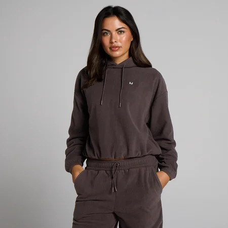 Hoodie en molleton MP femme - Cacao