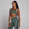 Brassière de sport double épaisseur à détails contrastés Velocity MP femme - Vert nuageux