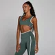 Brassière de sport double épaisseur à détails contrastés Velocity MP femme - Vert nuageux