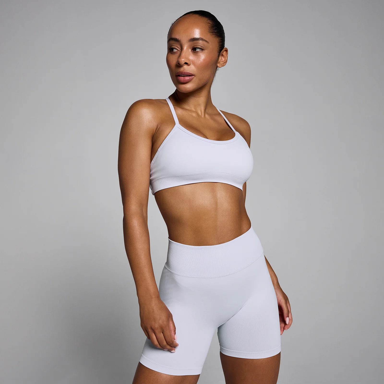 Brassière sans couture à bretelles Lift MP femme - Poussière de craie - MImage1