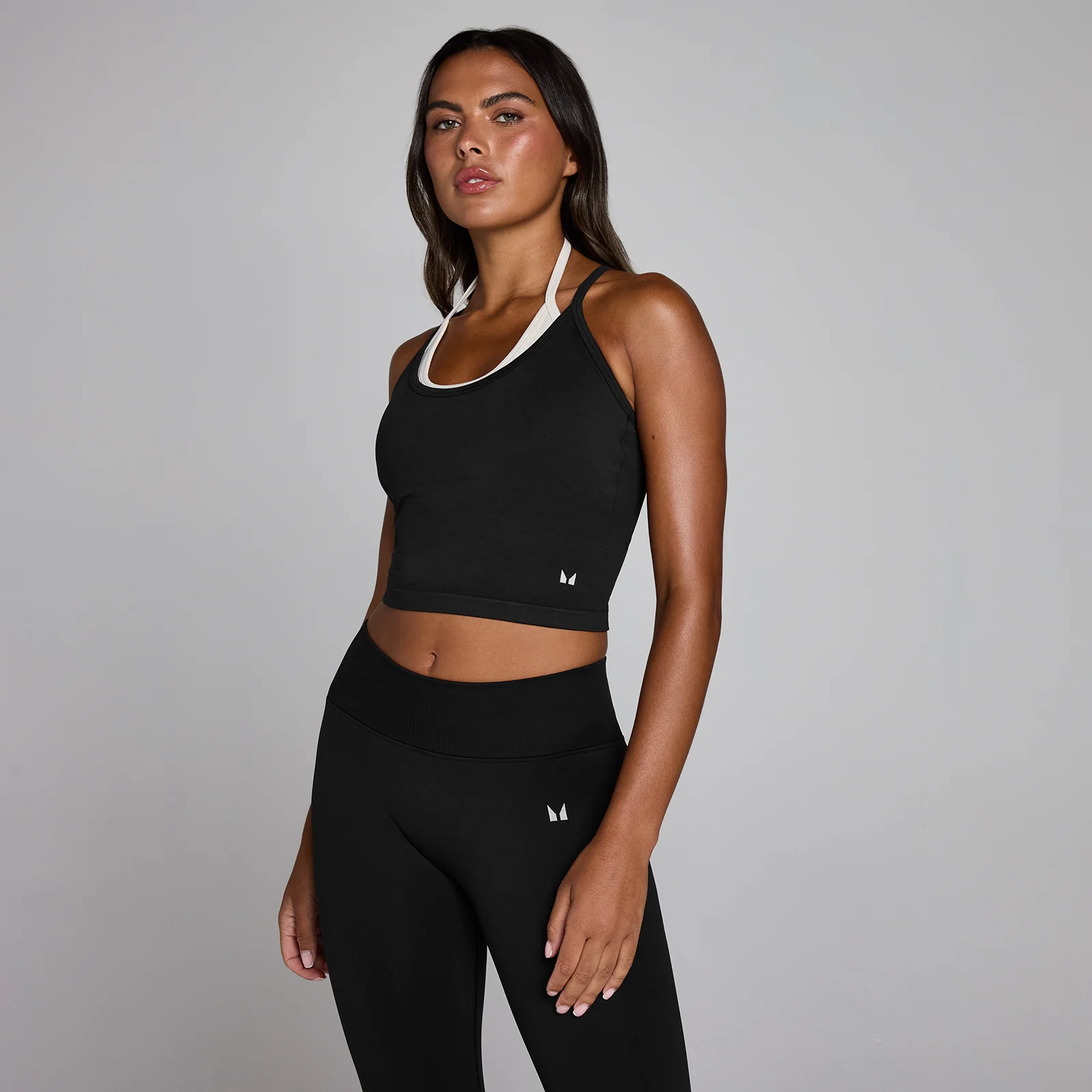 Débardeur sans couture double épaisseur MP femme - Noir délavé - XSImage1
