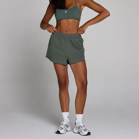 Short de sport femme MP Lifestyle - Vert nuageux