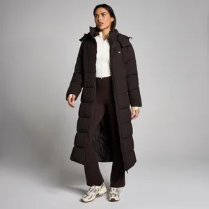 Doudoune longue rembourrée maxi MP femme - Cacao - Size XS