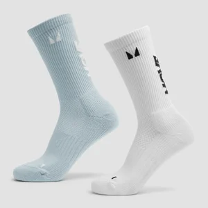 Chaussettes de running MP Move Club (lot de 2 paires) - Bleu ciel/Blanc - Size UK 2-5