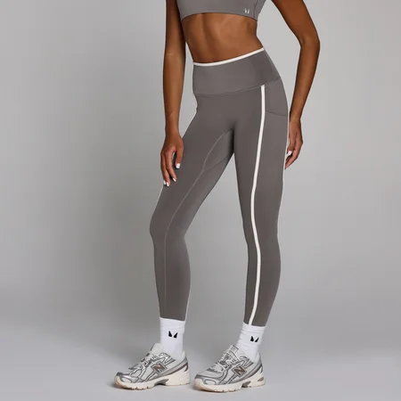 Legging d'entraînement femme MP Velocity Contrast - Gris cendré