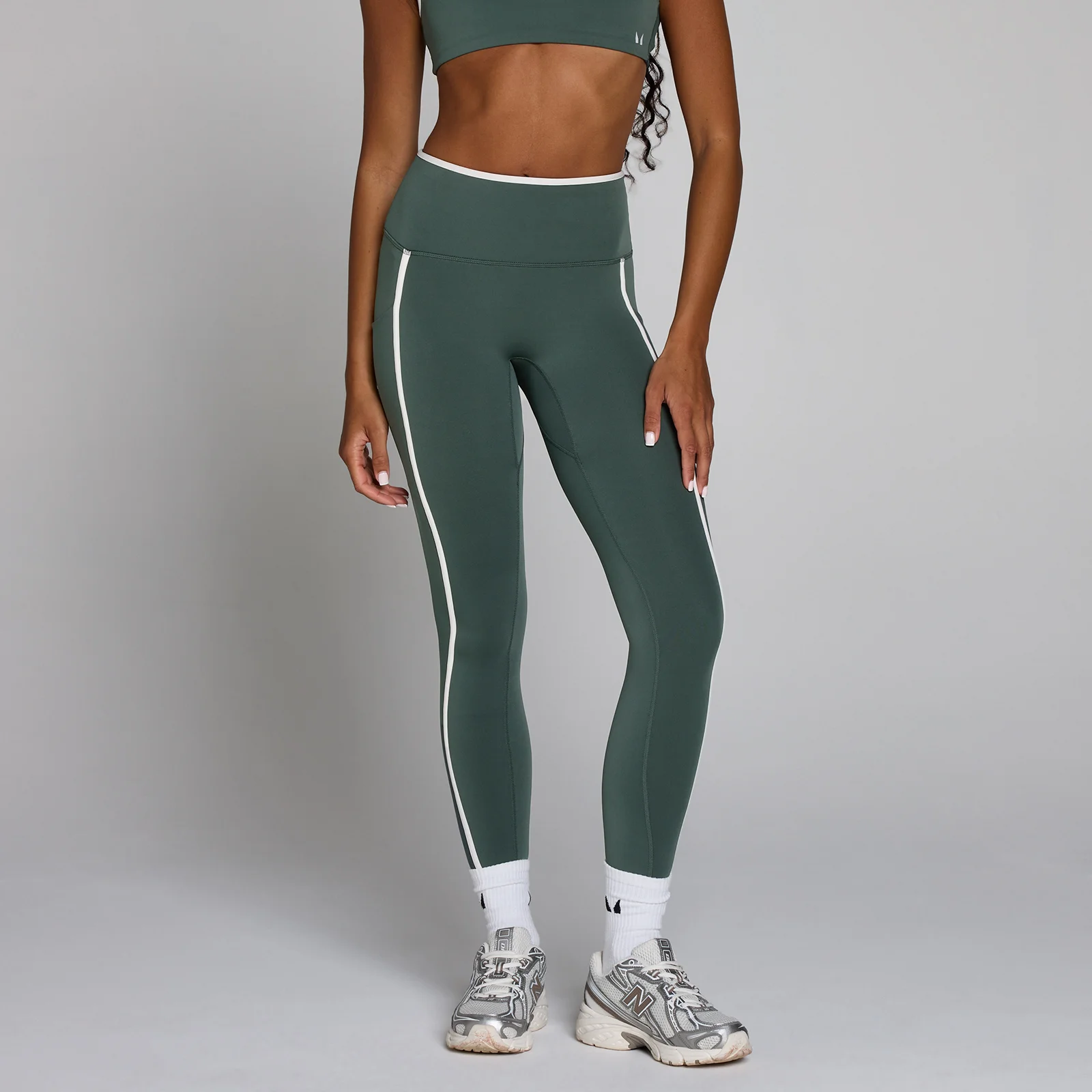 Legging d'entraînement femme MP Velocity Contrast - Vert nuageux - MImage1