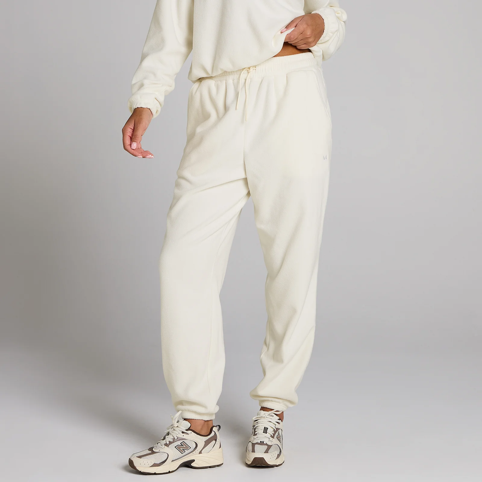 Jogging en molleton MP femme - Perle - XSImage1