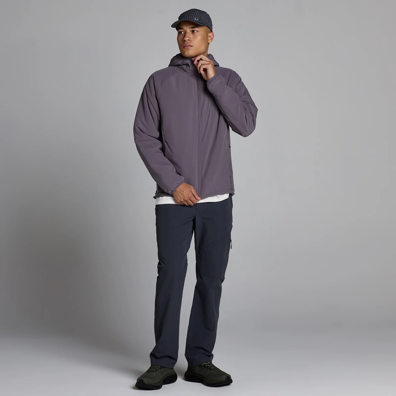 Veste hybride isolante MP homme - Gris chiné foncé - MImage3