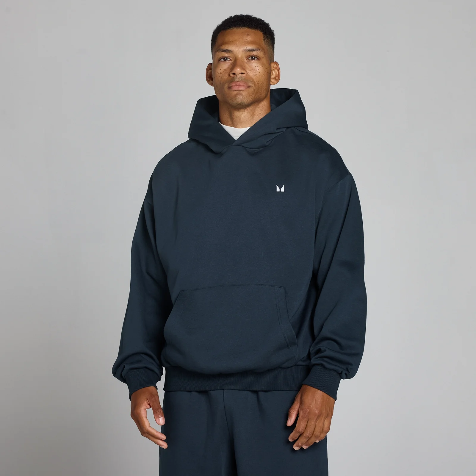 Sweat à capuche oversize MP Rest Day homme - Bleu marine foncé - XSImage1