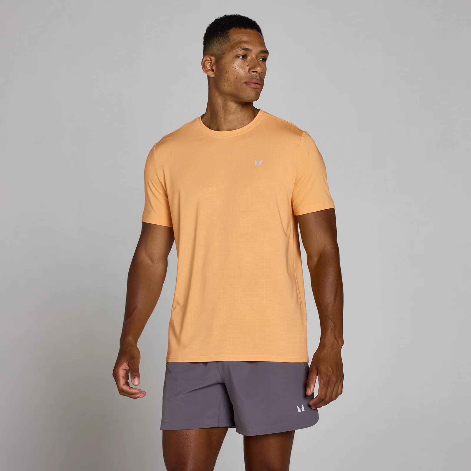 MP Men's Training Grid T-Shirt - Apricot - XSImage1