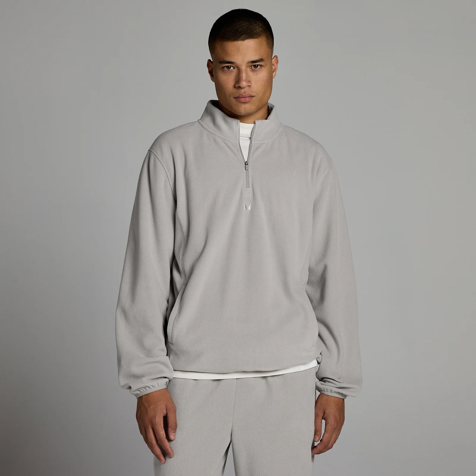 Polaire zippée 1/4 MP homme - Gris durable - LImage1