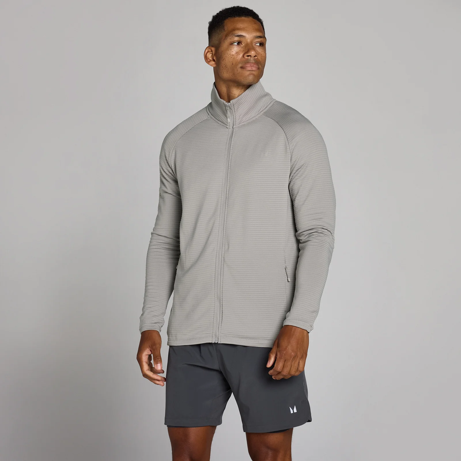 Veste zippée Training Ultra gaufré MP homme - Gris craie - MImage1
