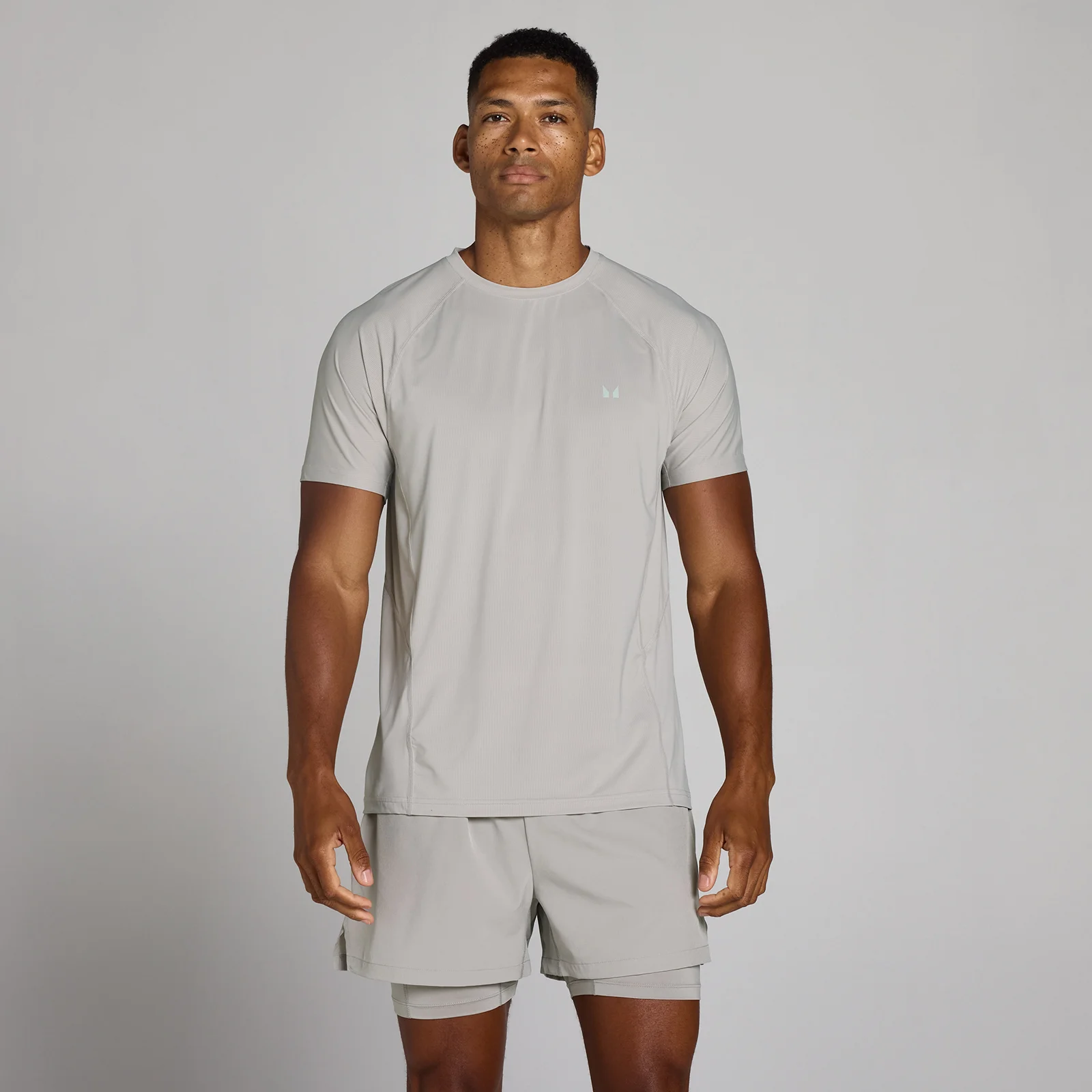 MP Men's Training Ultra Mesh T-Shirt - Chalk Grey - XSImage1