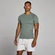 T-shirt côtelé MP Lift coupe muscle fit homme - Gris métallisé