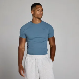 T-shirt côtelé MP Lift coupe muscle fit homme - Ardoise nuit - Size L