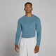 Top manches longues côtelé MP Lift coupe muscle fit homme - Ardoise nuit